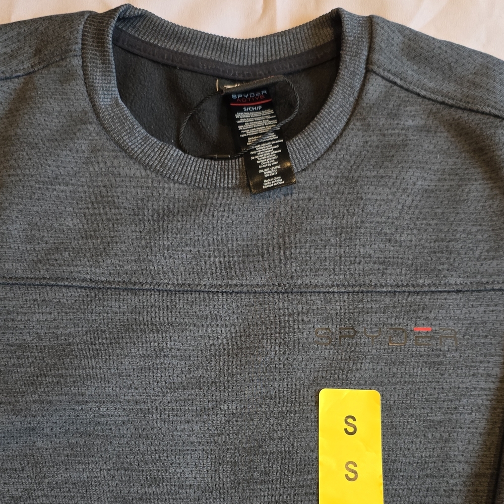 Spyder Men’s Charcoal Gray Crewneck Sweater